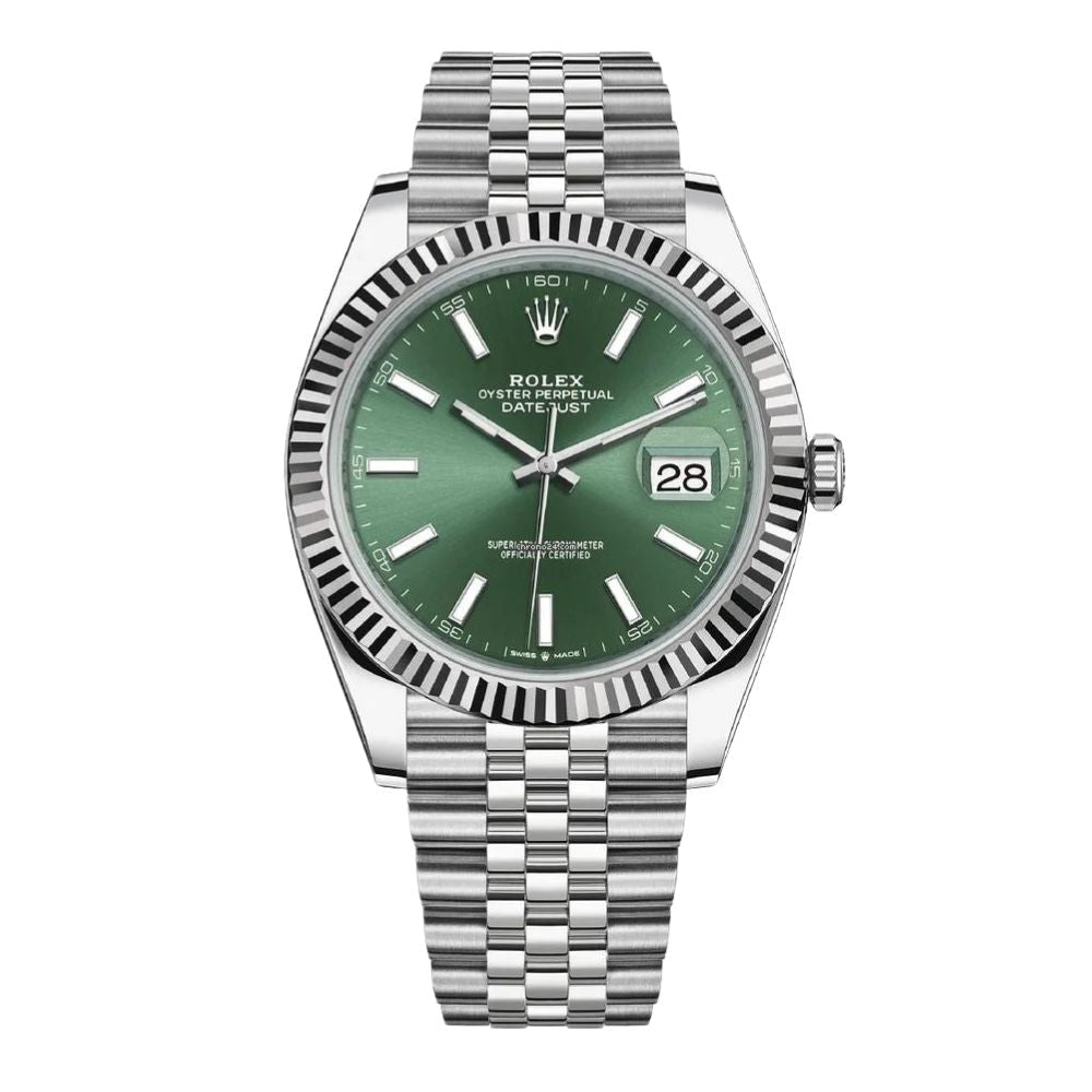 Rolex Datejust Green Dial Jubilee Bracelet 41mm