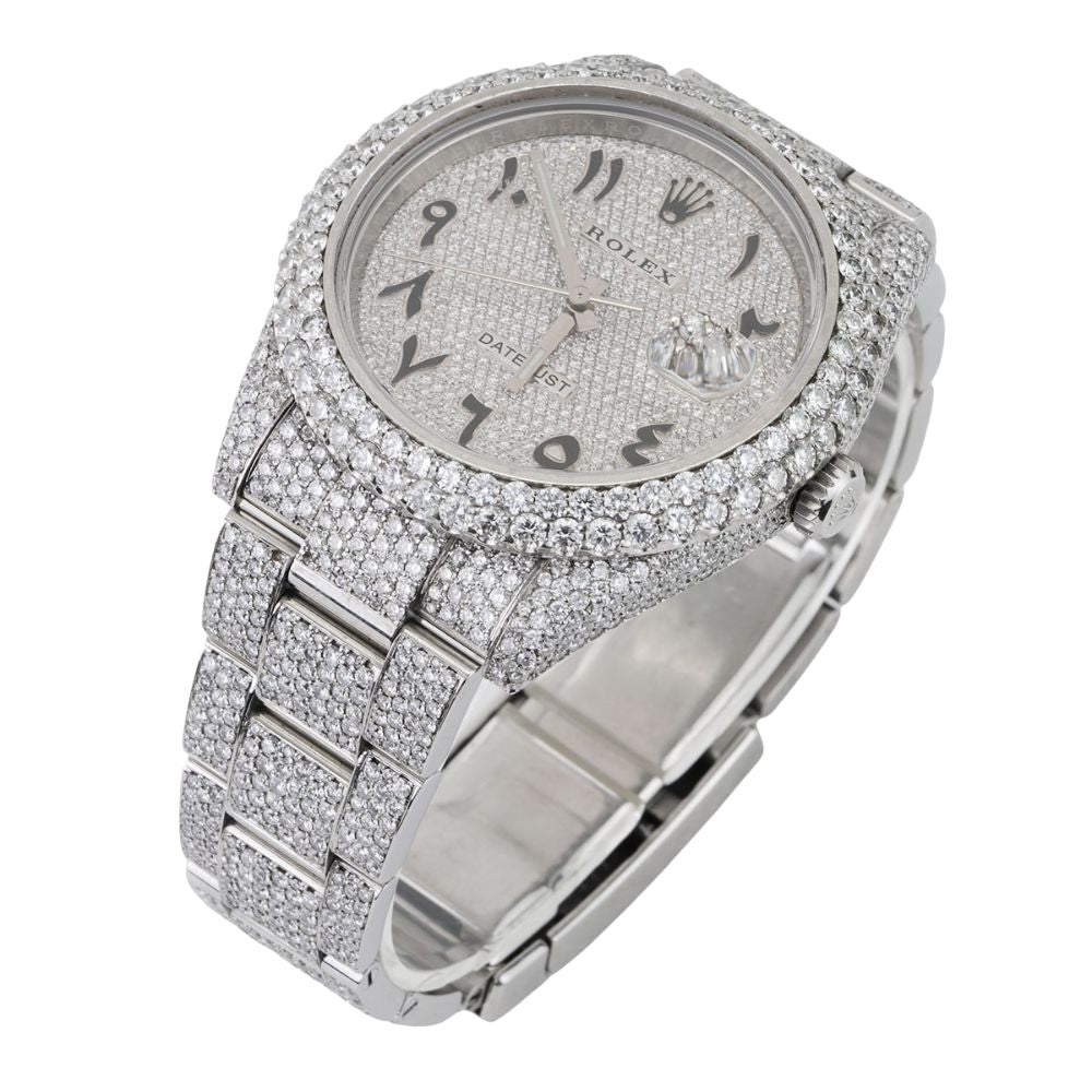 Diamond Iced Out Rolex Datejust 41