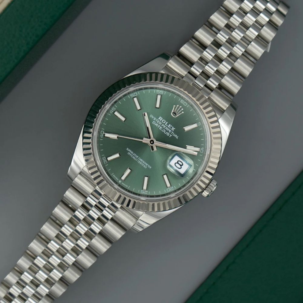 Rolex Datejust Green Dial Jubilee Bracelet 41mm